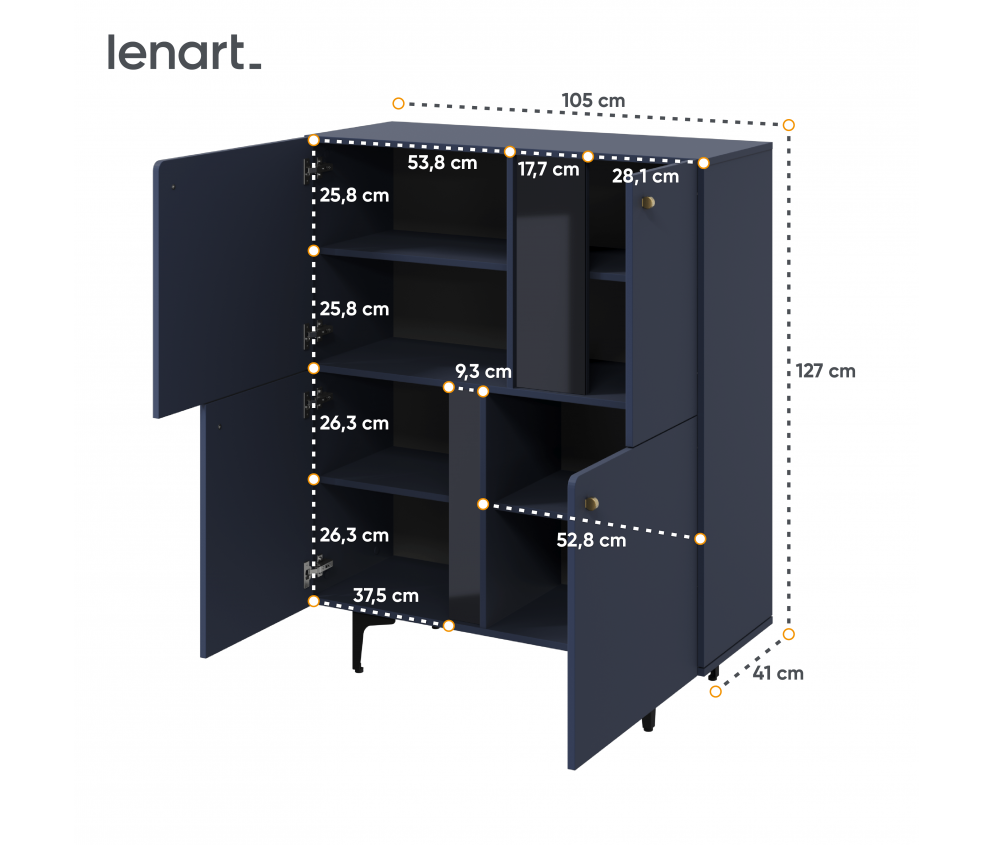 Komoda COLOURS CS-01 Granat