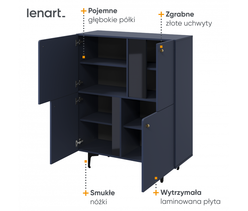 Komoda COLOURS CS-01 Granat