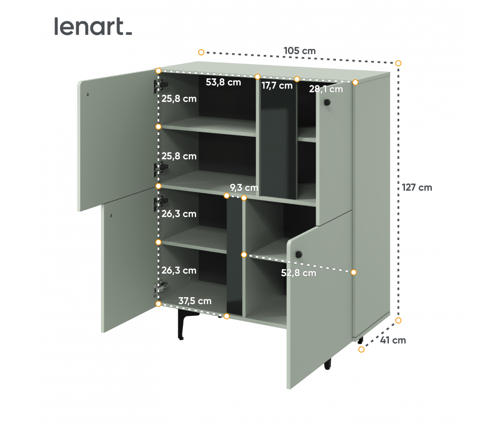 Komoda COLOURS CS-01 Szałwia