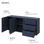 Komoda COLOURS CS-02 Granat