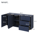 Komoda COLOURS CS-02 Granat