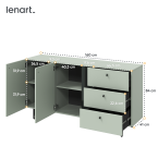 Komoda COLOURS CS-02 Szałwia