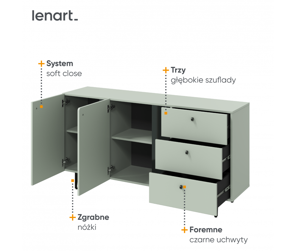 Komoda COLOURS CS-02 Szałwia