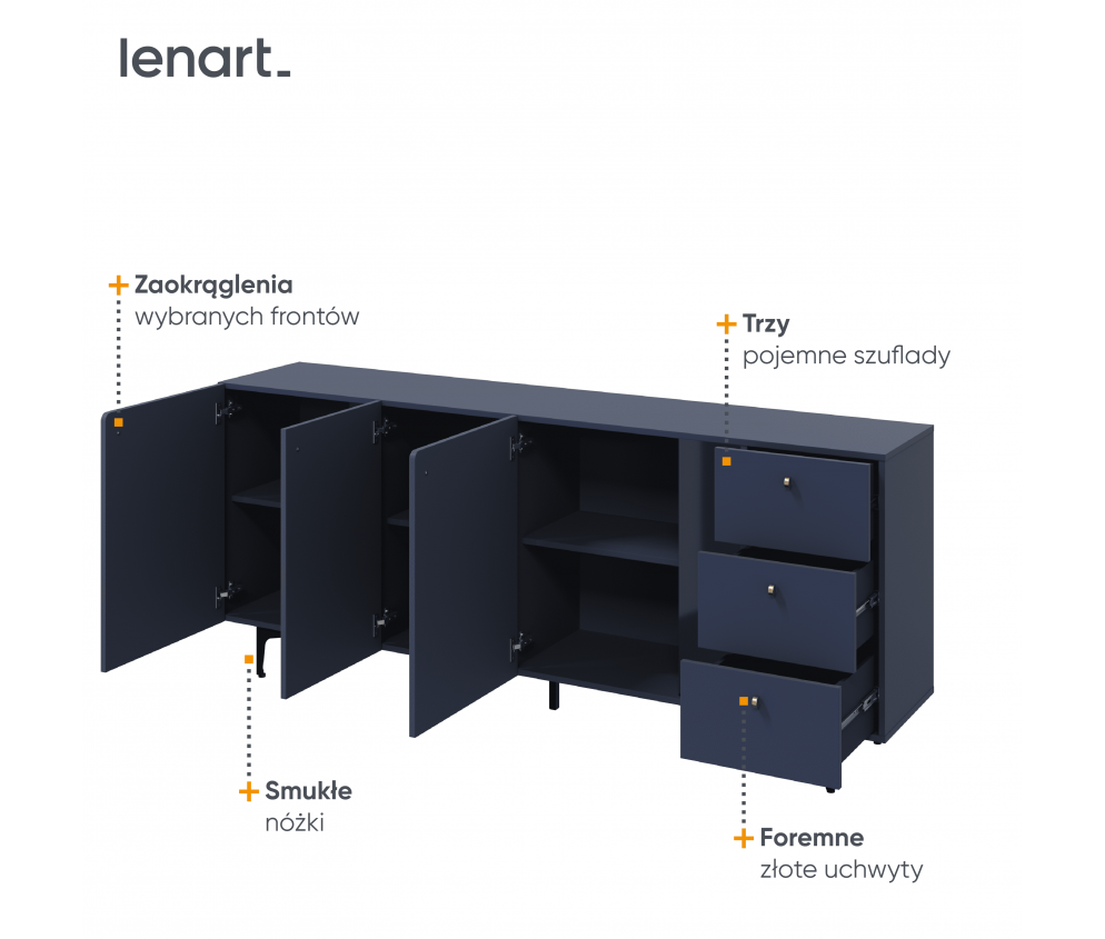 Komoda COLOURS CS-03 Granat