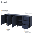 Komoda COLOURS CS-03 Granat