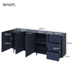 Komoda COLOURS CS-03 Granat