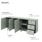 Komoda COLOURS CS-03 Szałwia