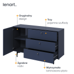 Komoda COLOURS CS-04 Granat