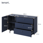 Komoda COLOURS CS-04 Granat