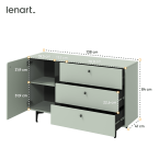 Komoda COLOURS CS-04 Szałwia