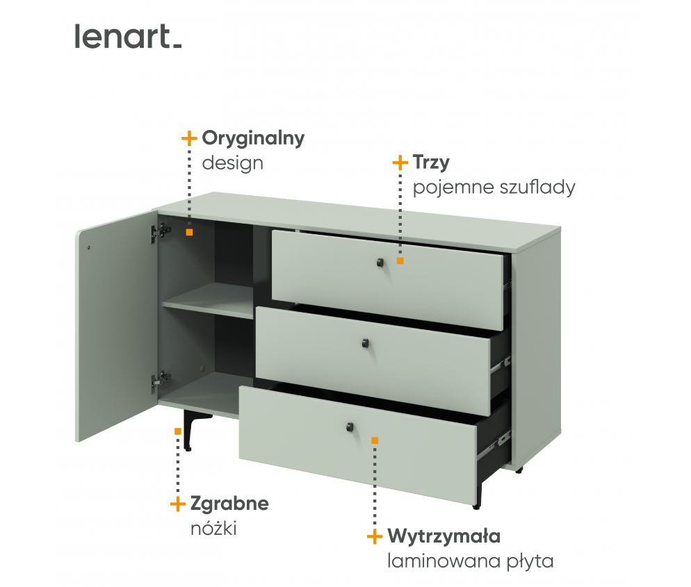 Komoda COLOURS CS-04 Szałwia
