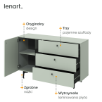 Komoda COLOURS CS-04 Szałwia