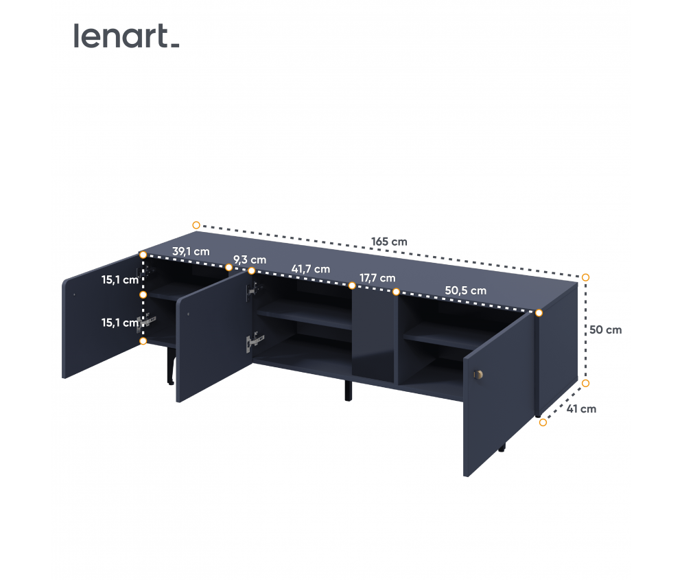 Szafka RTV COLOURS CS-06 Granat