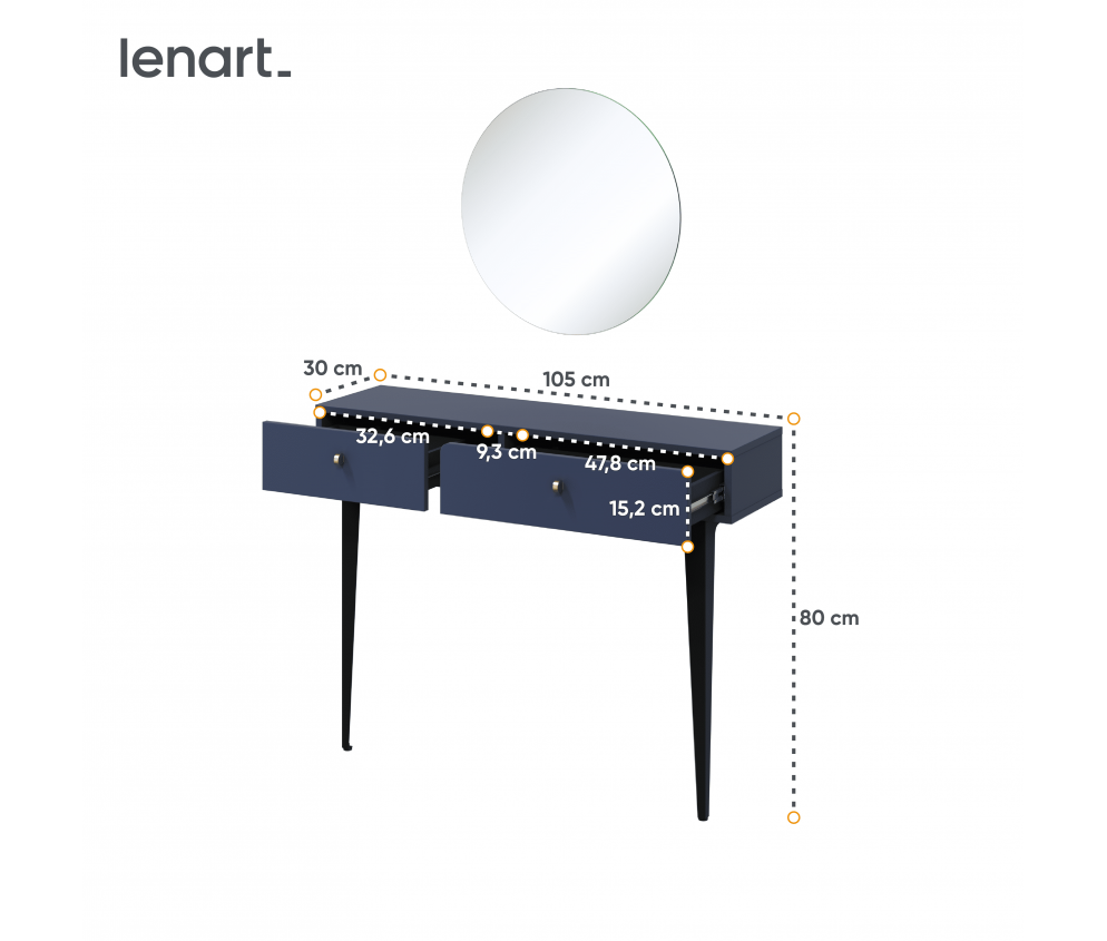 Konsola COLOURS  CS-07 Granat