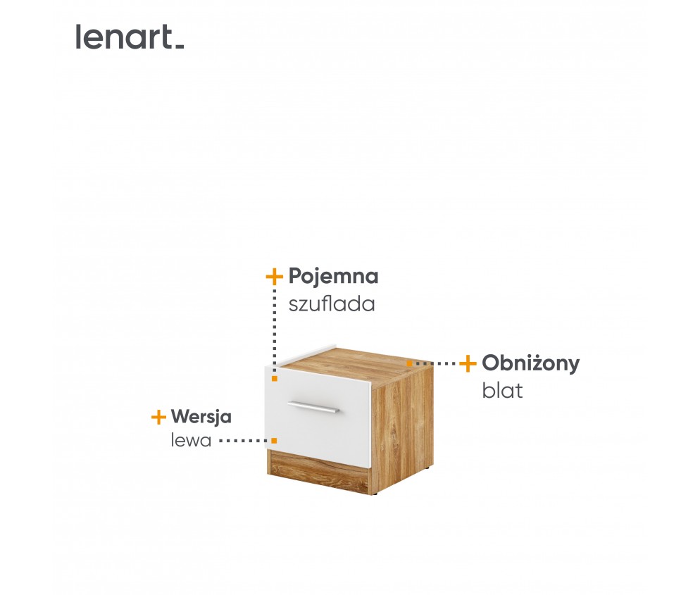 Stolik nocny DENTRO DT-03L