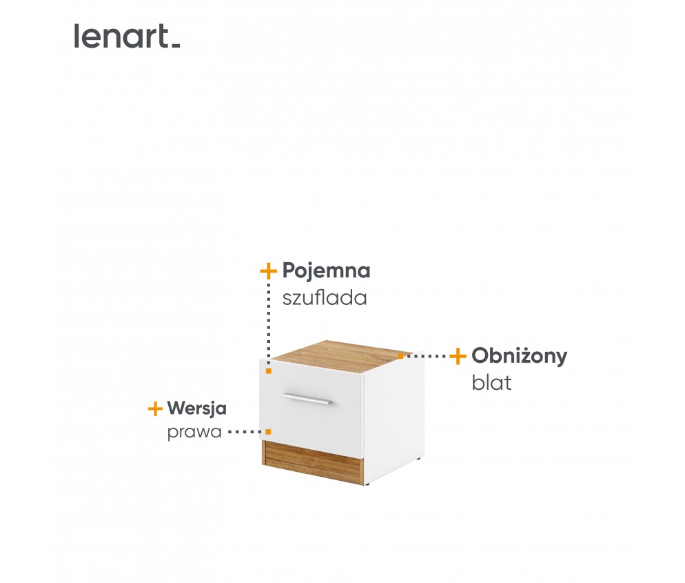 Stolik nocny DENTRO DT-03P