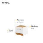 Stolik nocny DENTRO DT-03P