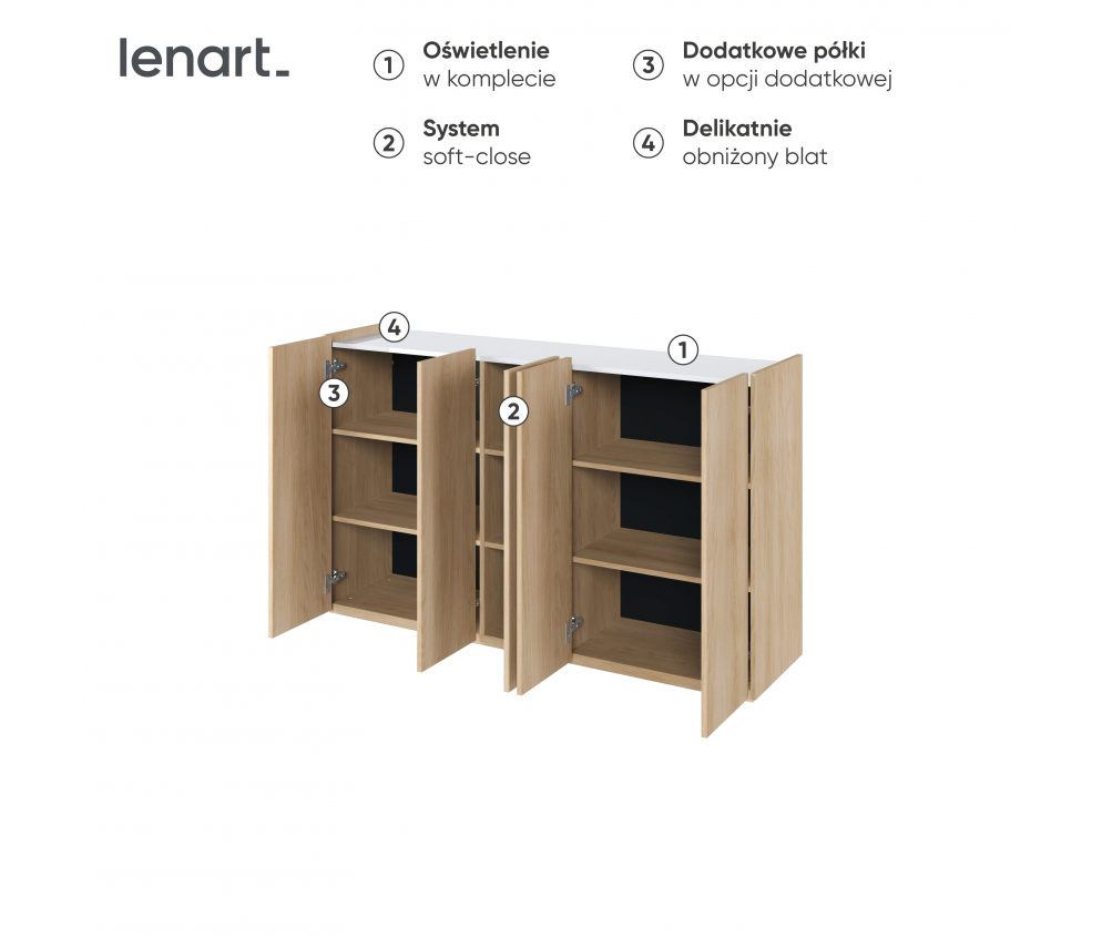 Komoda EASY EA-01 Dąb Scandi