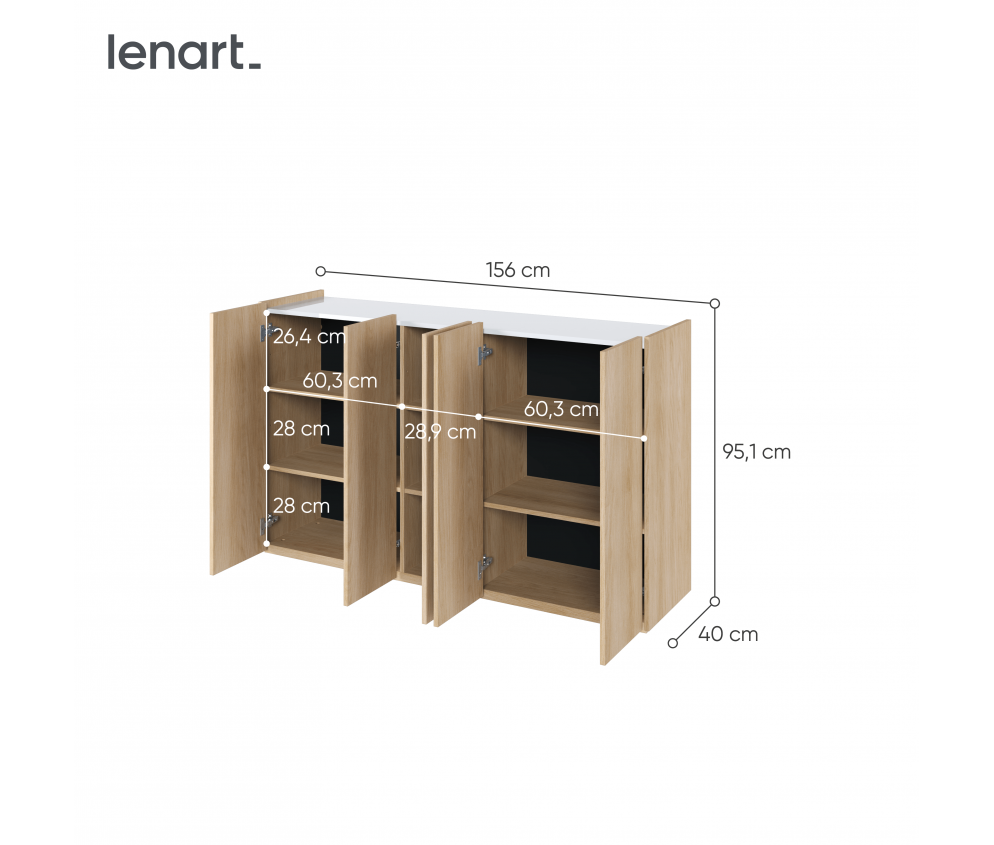 Komoda EASY EA-01 Dąb Scandi