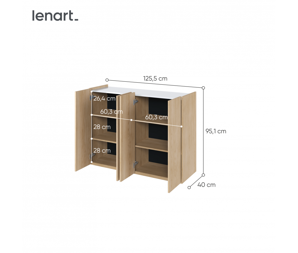 Komoda EASY EA-02 Dąb Scandi