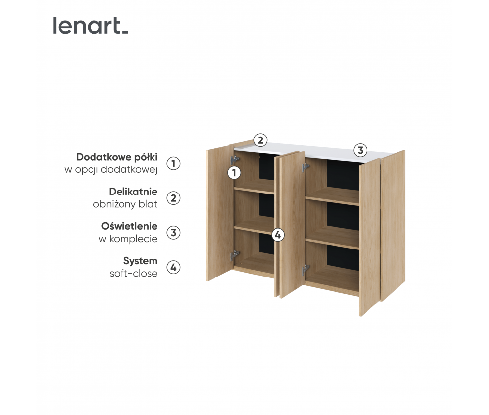 Komoda EASY EA-02 Dąb Scandi