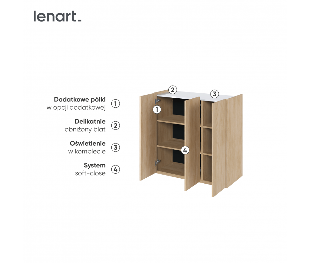 Komoda EASY EA-03 Dąb Scandi