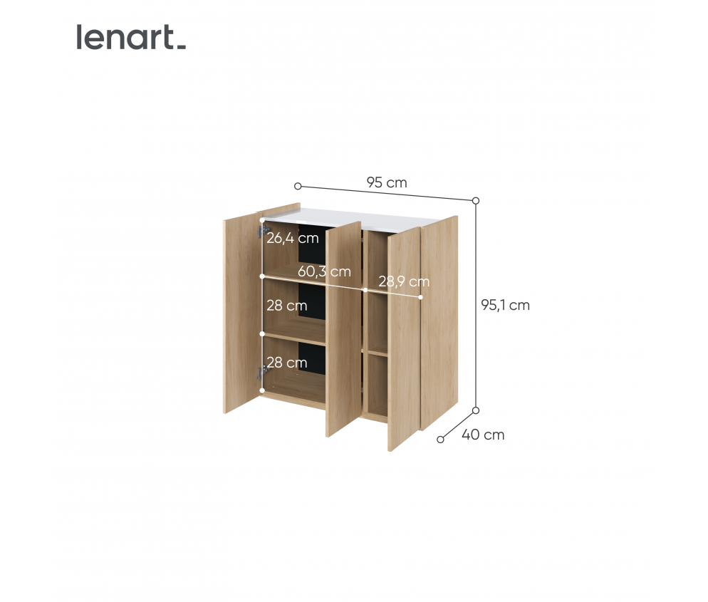 Komoda EASY EA-03 Dąb Scandi