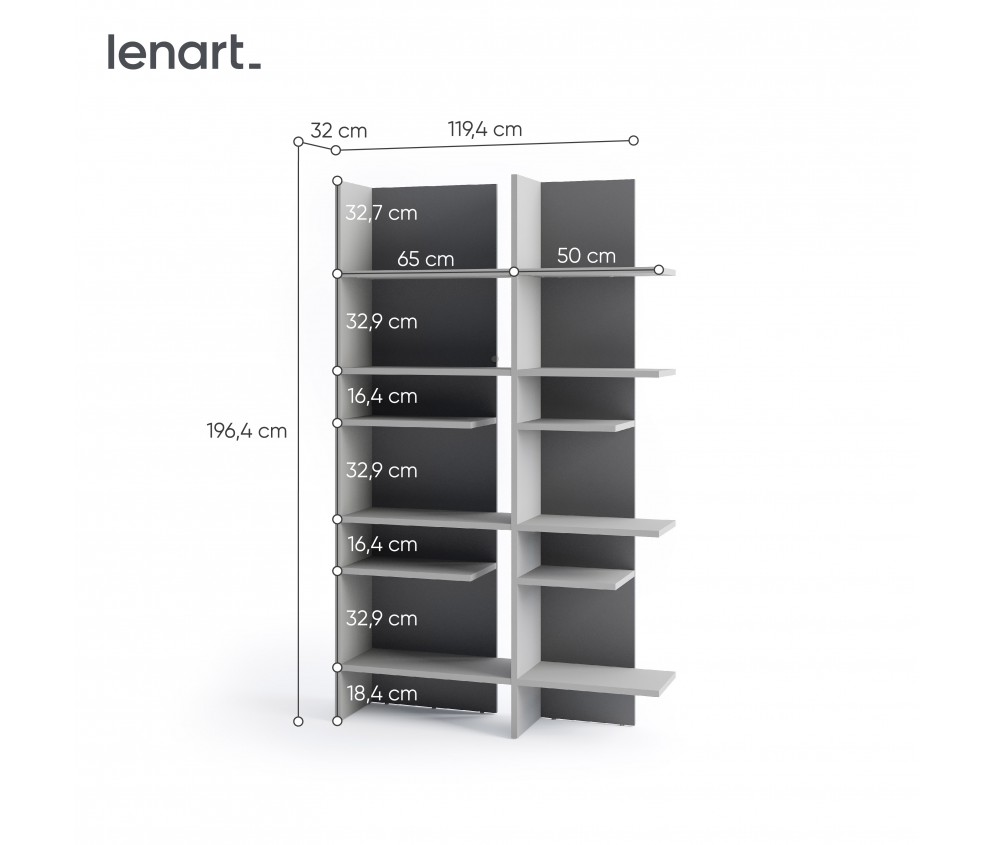 Regał lewy z oświetleniem FITT FL-01L