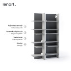 Regał prawy z oświetleniem FITT FL-01LP