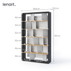 Regał z oświetleniem FITT FP-01 Szary