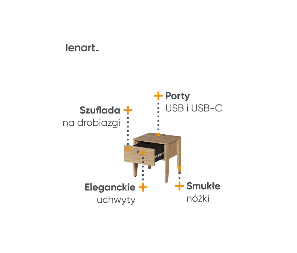 Stolik nocny COZY CZ-05