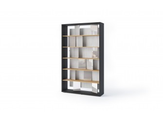 Regał z oświetleniem FITT FP-01 Szary Połysk