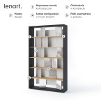 Regał z oświetleniem FITT FP-01 Szary Połysk