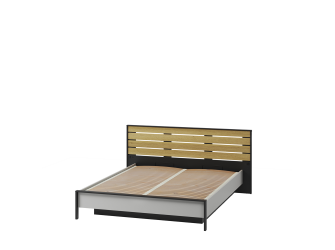 Łóżko z pojemnikiem z oświetleniem GRIS GS-02 160