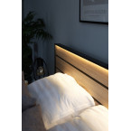 Łóżko z pojemnikiem z oświetleniem GRIS GS-02 180