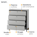 Komoda z oświetleniem GRIS GS-03