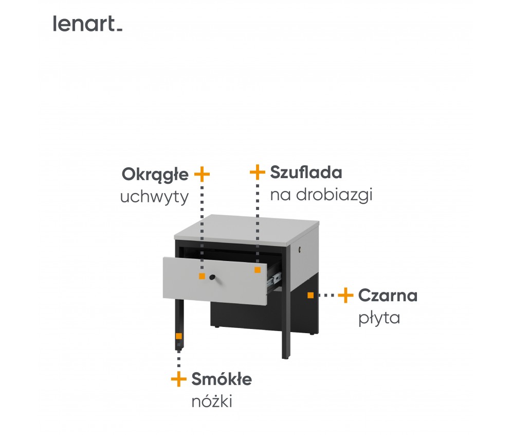 Stolik nocny GRIS GS-05