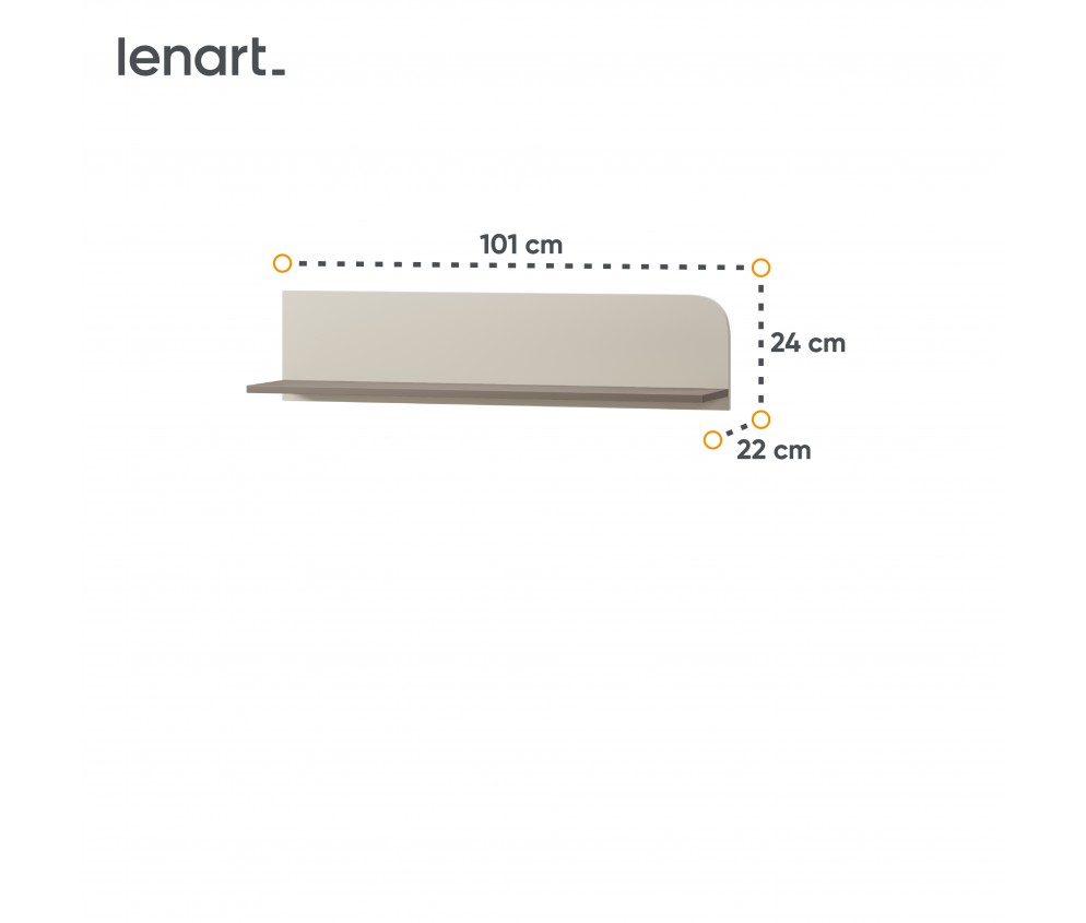 Półka wisząca HARMONY HR-05