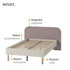 Łóżko ze stelażem HARMONY HR-09 120