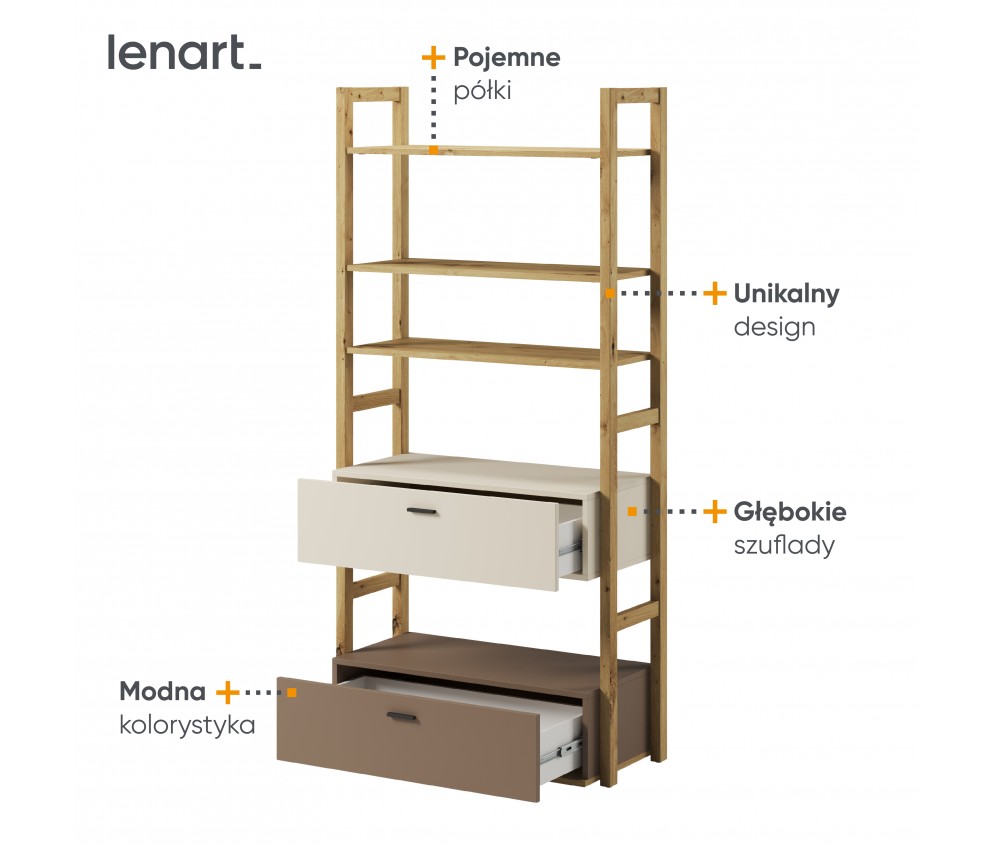 Regał 85 LENNY LY-02