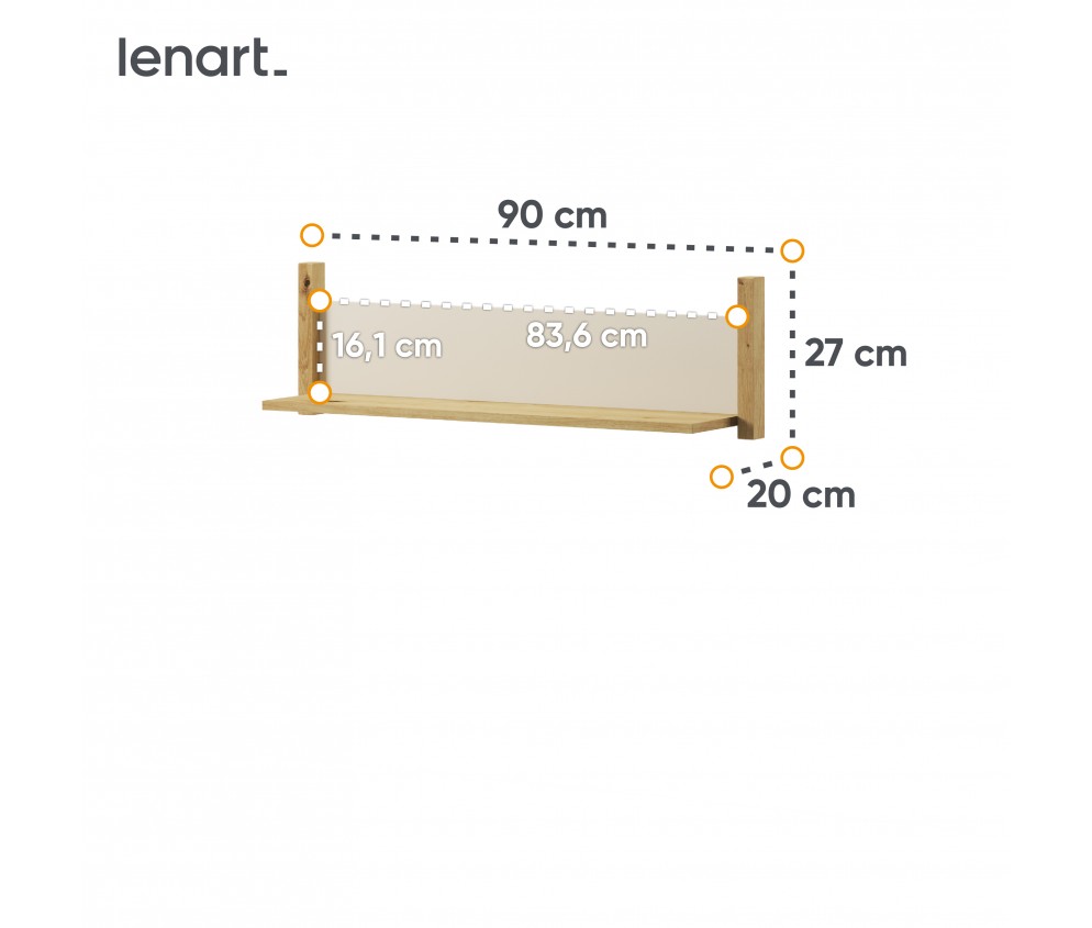 Półka wisząca LENNY LY-05