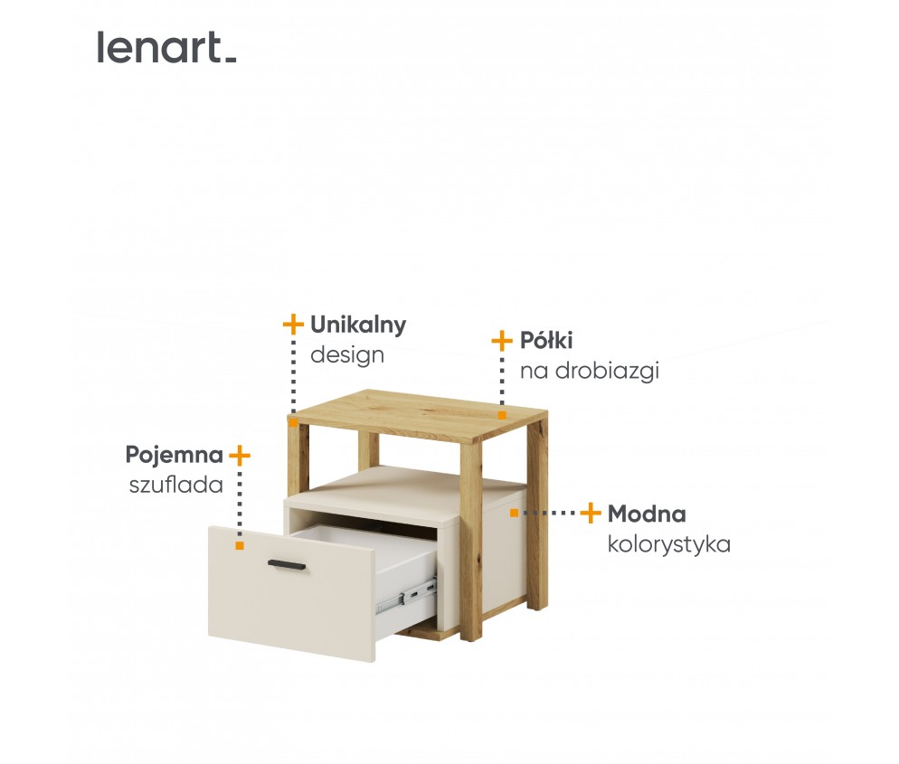 Stolik nocny LENNY LY-07