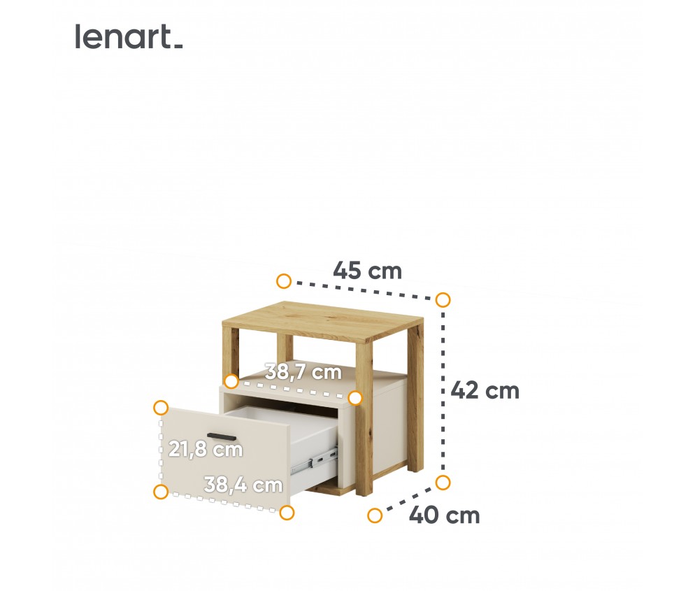 Stolik nocny LENNY LY-07