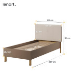 Łóżko 90 ze stelażem LENNY LY-10