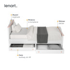 Łóżko z materacem LUNA LN-08