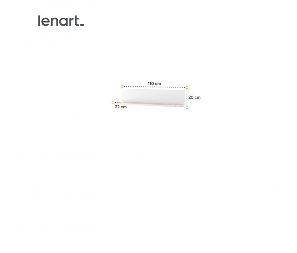 Półka wisząca LUNA LN-14