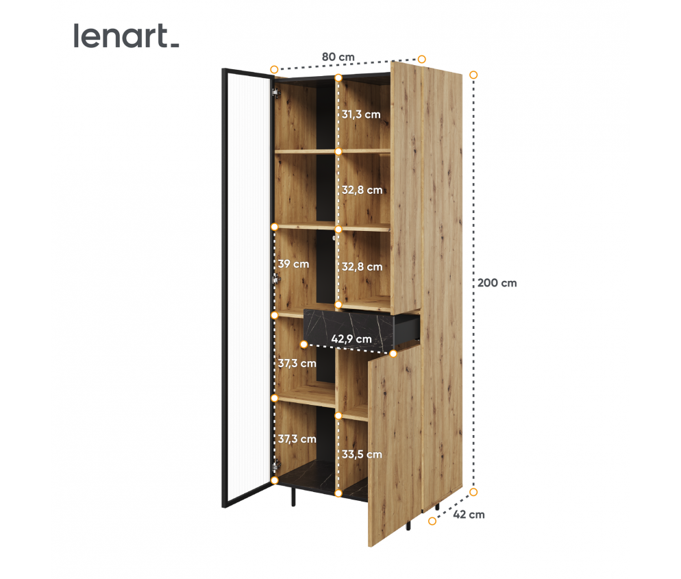 Witryna z oświetleniem MARMO MR-02