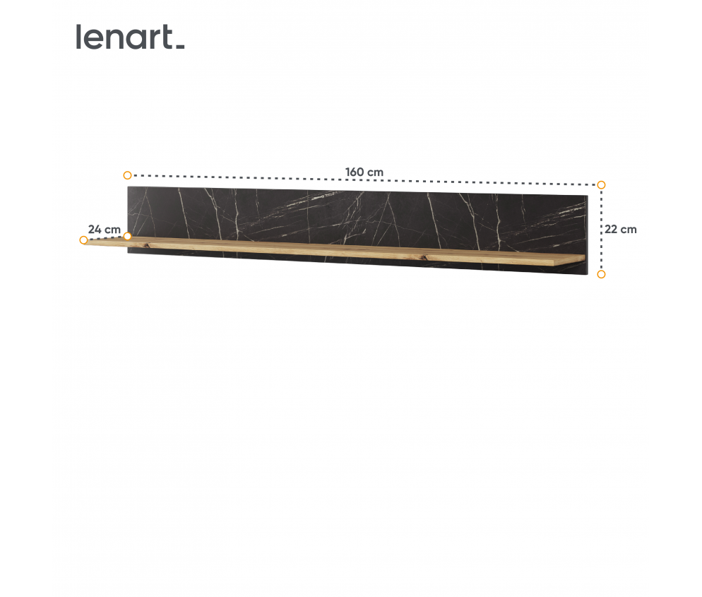 Półka wisząca MARMO MR-04