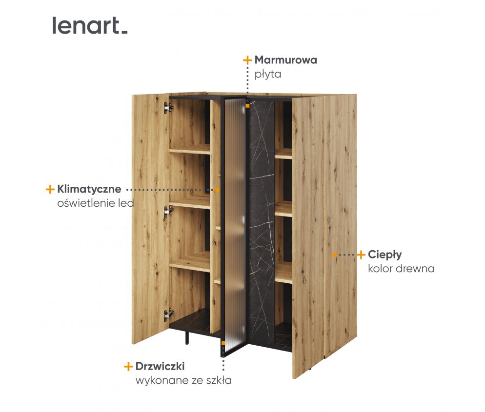 Szafka z oświetleniem MARMO MR-05