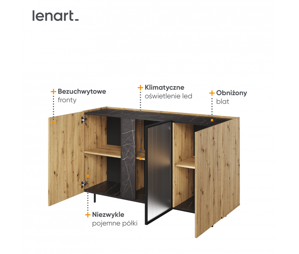Komoda z oświetleniem MARMO MR-06